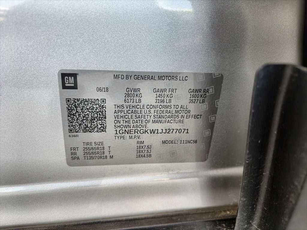 2018 Chevrolet Traverse LT Cloth w/1LT