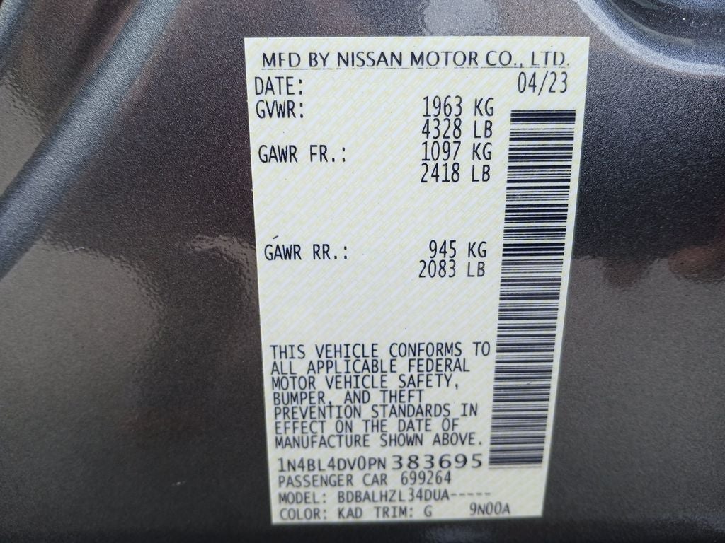 2023 Nissan Altima 2.5 SV