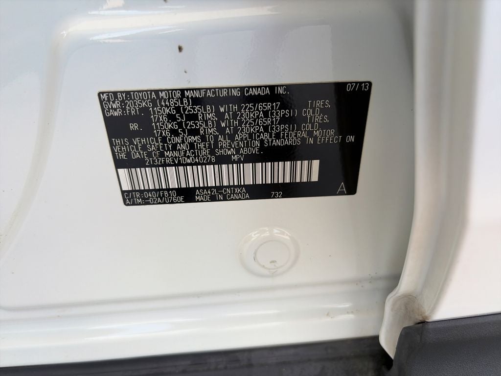 2013 Toyota RAV4 LE