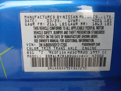 2025 Nissan Sentra SR