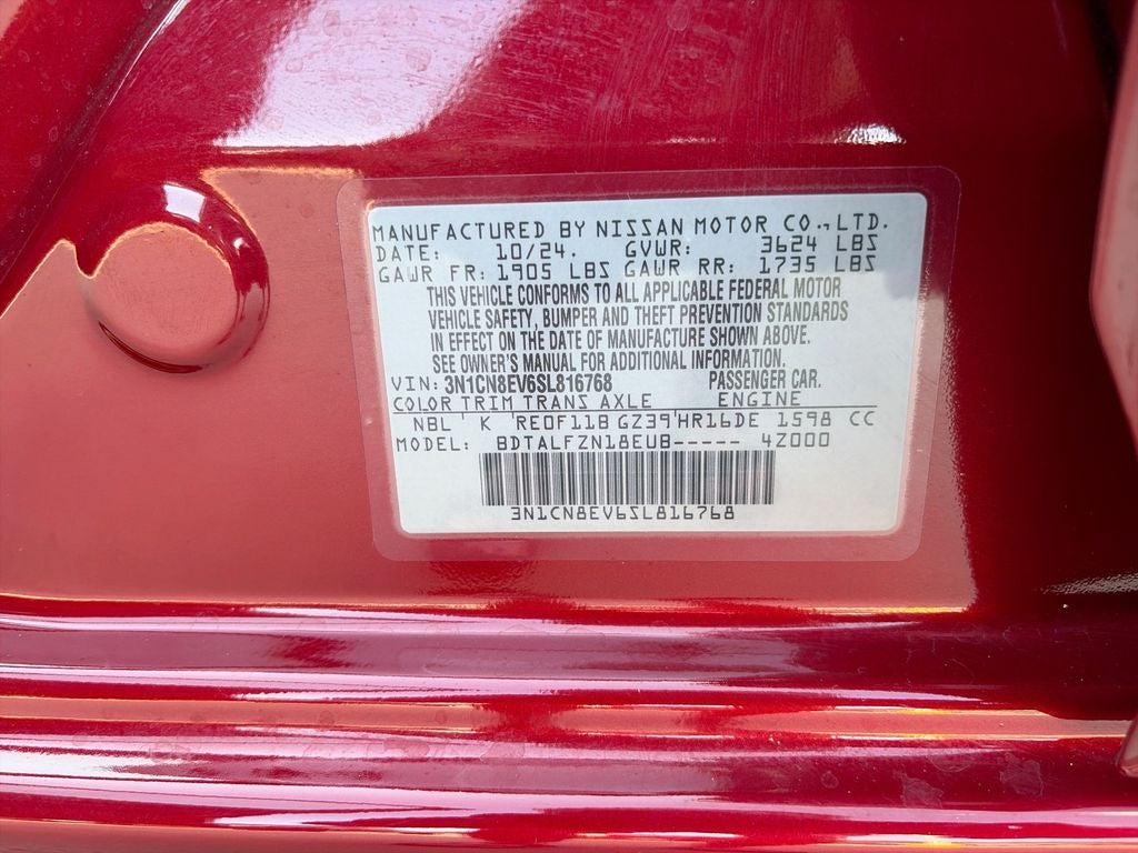 2025 Nissan Versa 1.6 SV