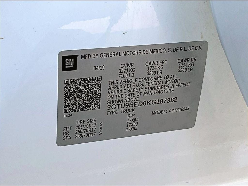 2019 GMC Sierra 1500 SLE