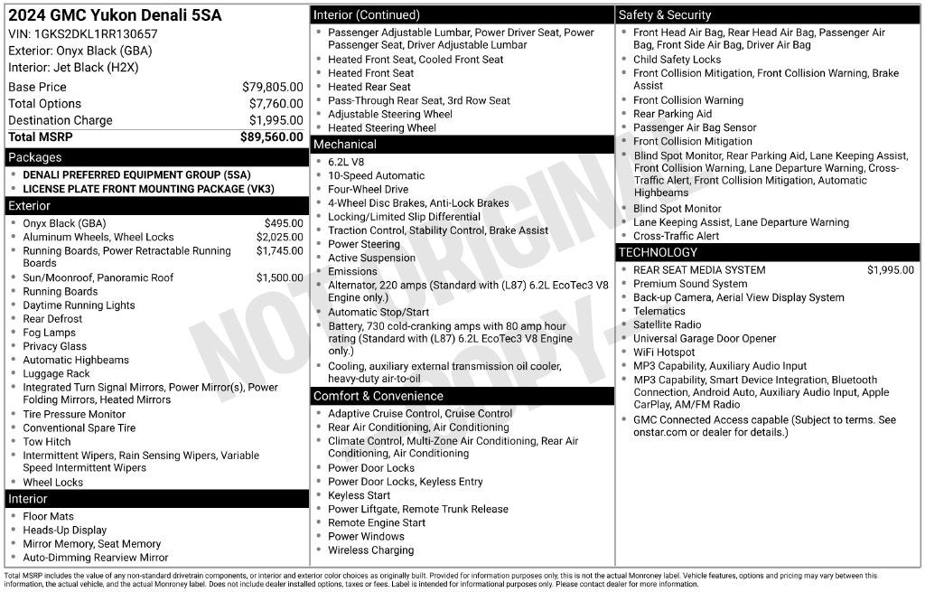 2024 GMC Yukon Denali