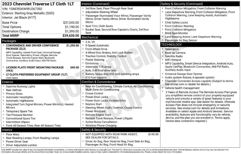 2023 Chevrolet Traverse LT 1LT