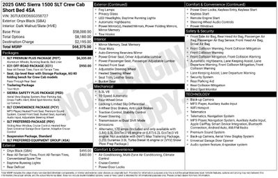 2025 GMC Sierra 1500 SLT