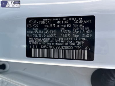 2025 Hyundai Palisade Calligraphy Night Edition