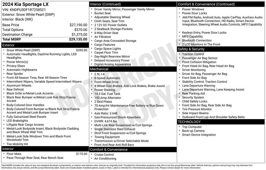 2024 Kia Sportage LX