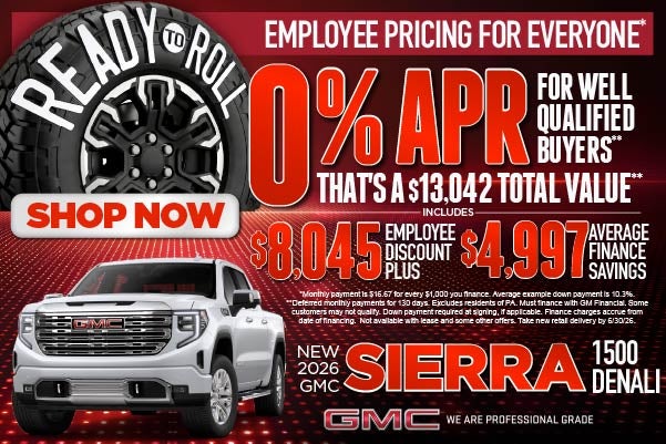 New 2026 GMC Sierra 1500 Denali	"EMPLOYEE PRICING FOR EVERYO