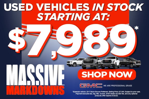 Used Vehicles In Stock	Starting at $7,989.*