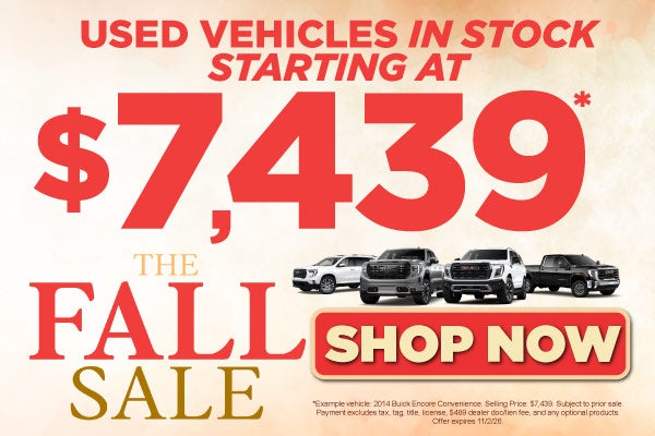 Used Vehicles In Stock	Starting at $7,439.*